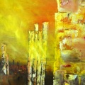 détail ruine en jaune