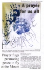 Prayer Flags - article de journal