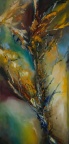 Buisson ardent - huile sur tolie - 30 X 60 cm
