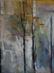 Solitude en gris - huile sur toile 50 X 64 