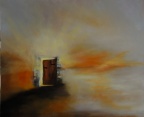 La porte - Huile sur toile 60 X 73 cm ( 20 F) 